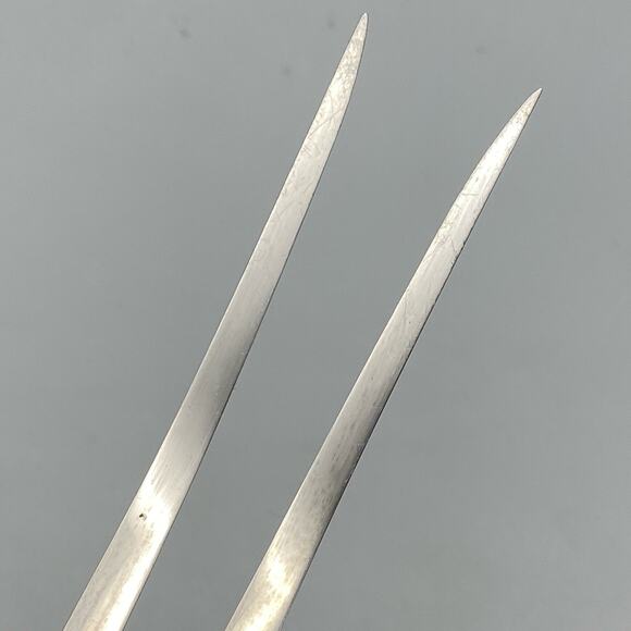 Vintage Cutco No 27 Meat‎ Fork Brown Marbled Handle Grill Serving Utensil USA - Picture 5 of 11